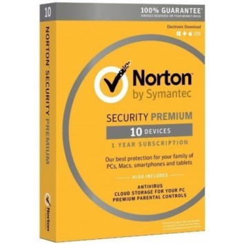 Norton Security Premium 10Devices, 1 Year